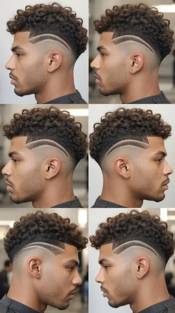  Curly Drop Fade