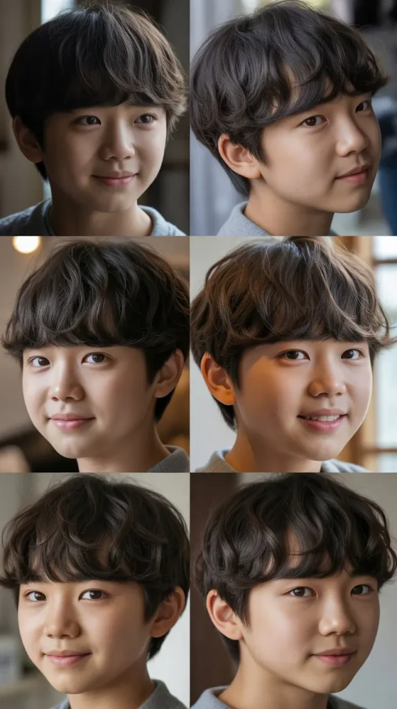 . Curly Bowl Cut