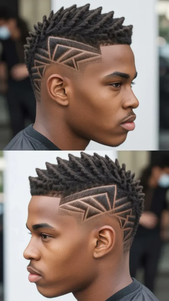 Fade with Zigzag or Wave Patterns