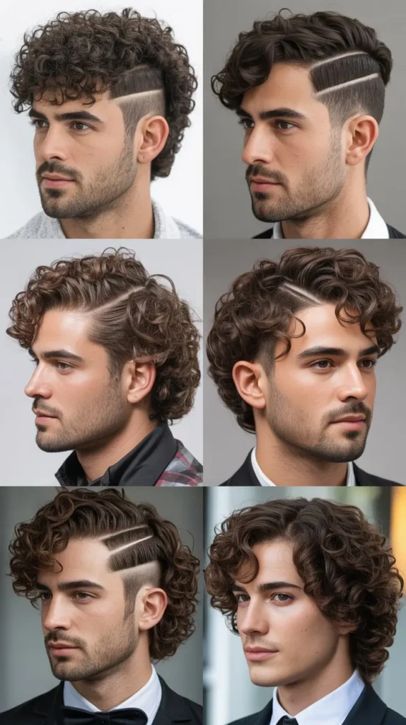 Side Part Curly Hair