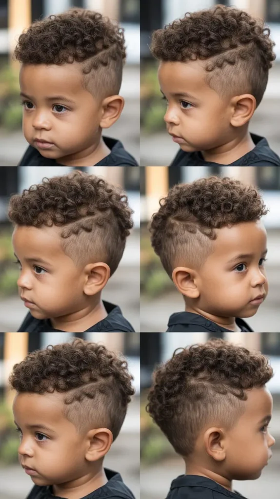 Classic Curly Taper Cut
