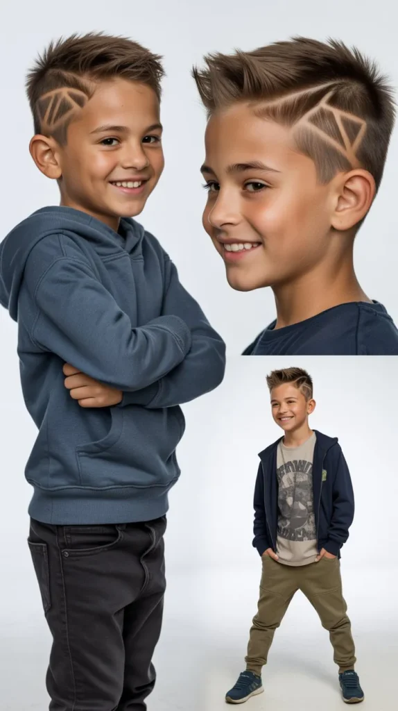 Faux Hawk with Block Letter Lines