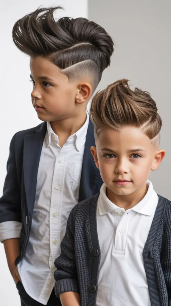 Quiff-Faux Hawk Hybrid Style