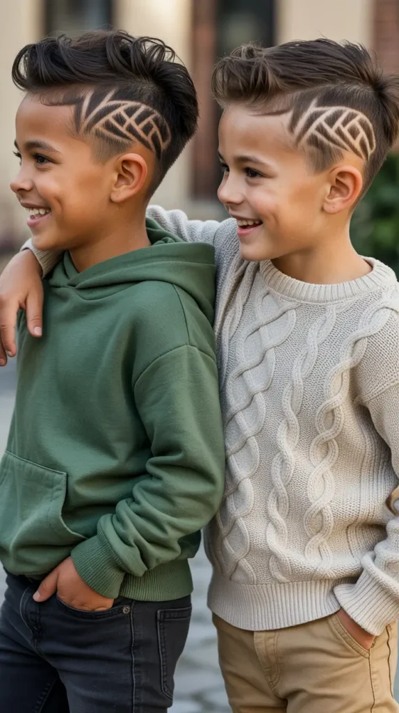 15. Faux Hawk with Celtic Knot Lines