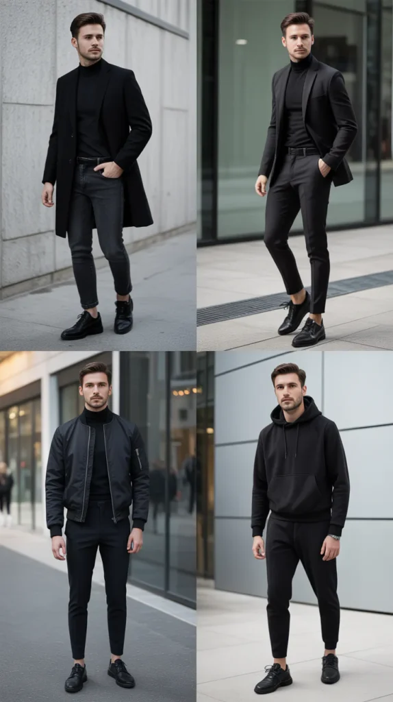 Minimalist All-Black Outfit