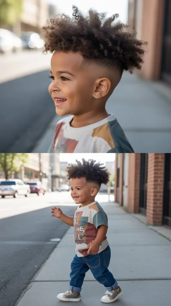 4. High-Top Curly Fade