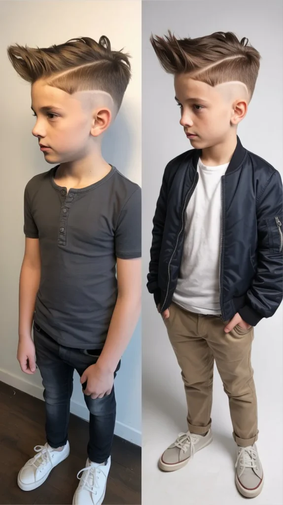 Side-Swept Faux Hawk Variation