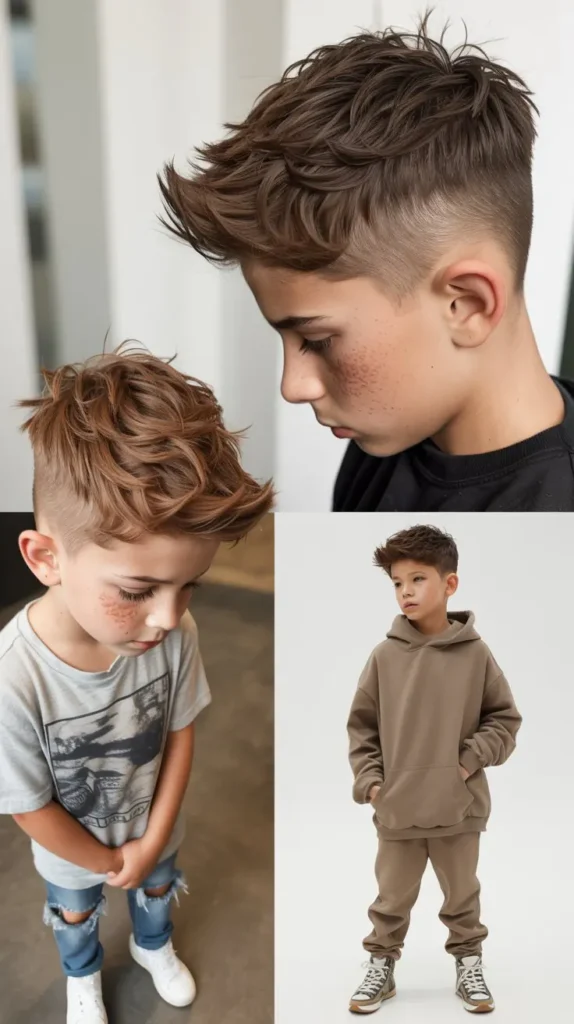 Textured Faux Hawk with Messy Layers