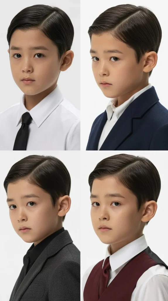 . Short Combed Back Hair