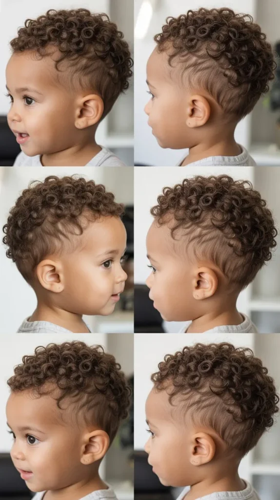 Curly Buzz Fade