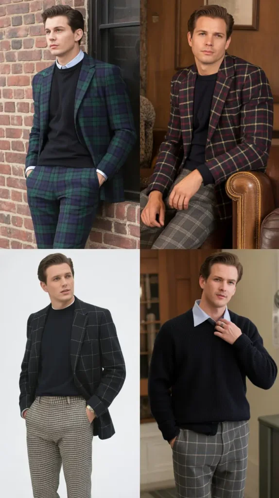  Plaid Pants Retro Look