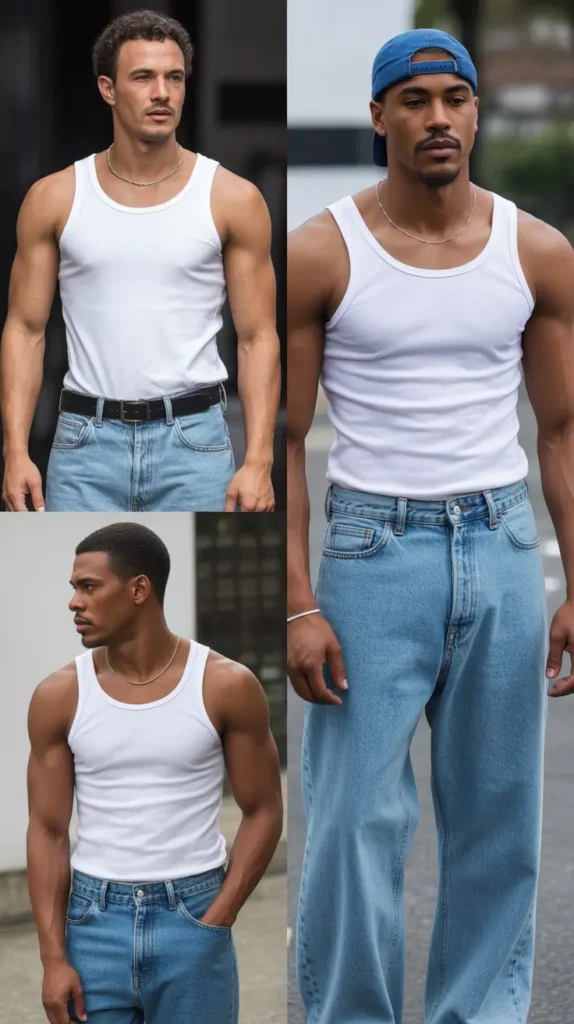 . Classic White Tank Top Style