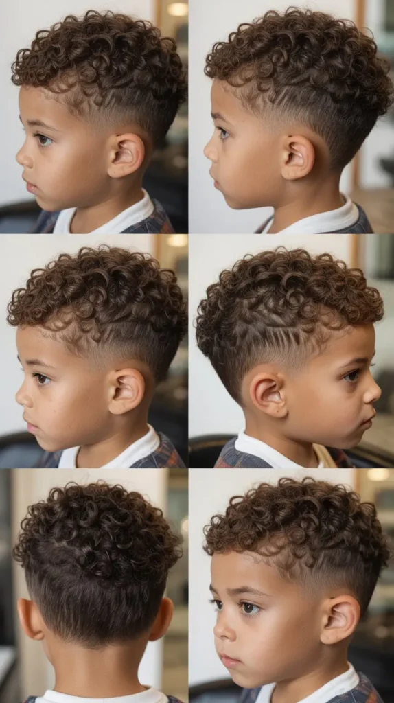 Medium Fade Curly Top