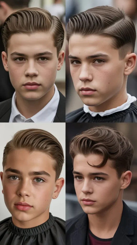 Slick Back Haircut
