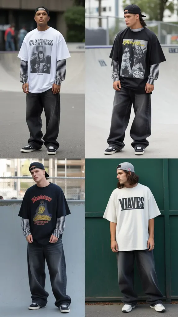  Layered Long Sleeve and Tee Look