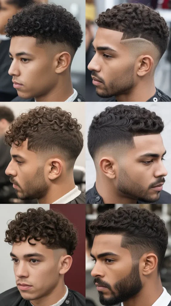 Curly Burst Fade