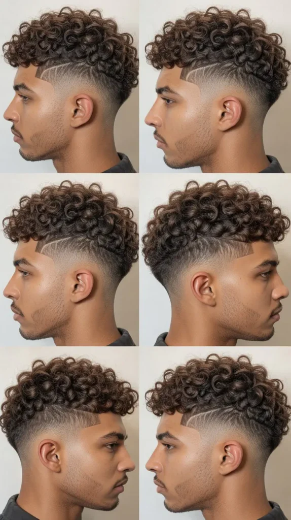 Curly Textured Crop Fade