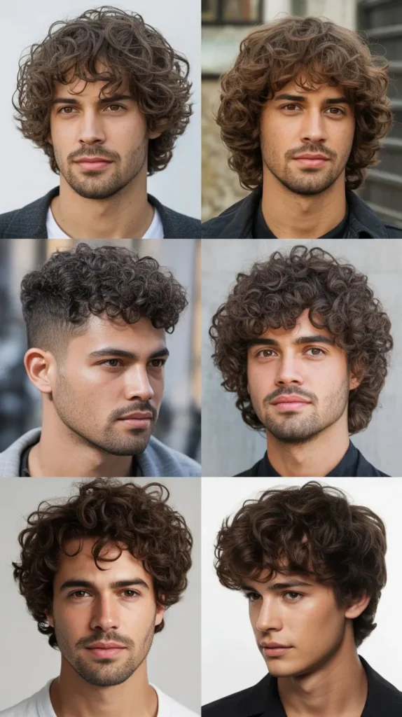 Medium-Length Curly Hairstyle