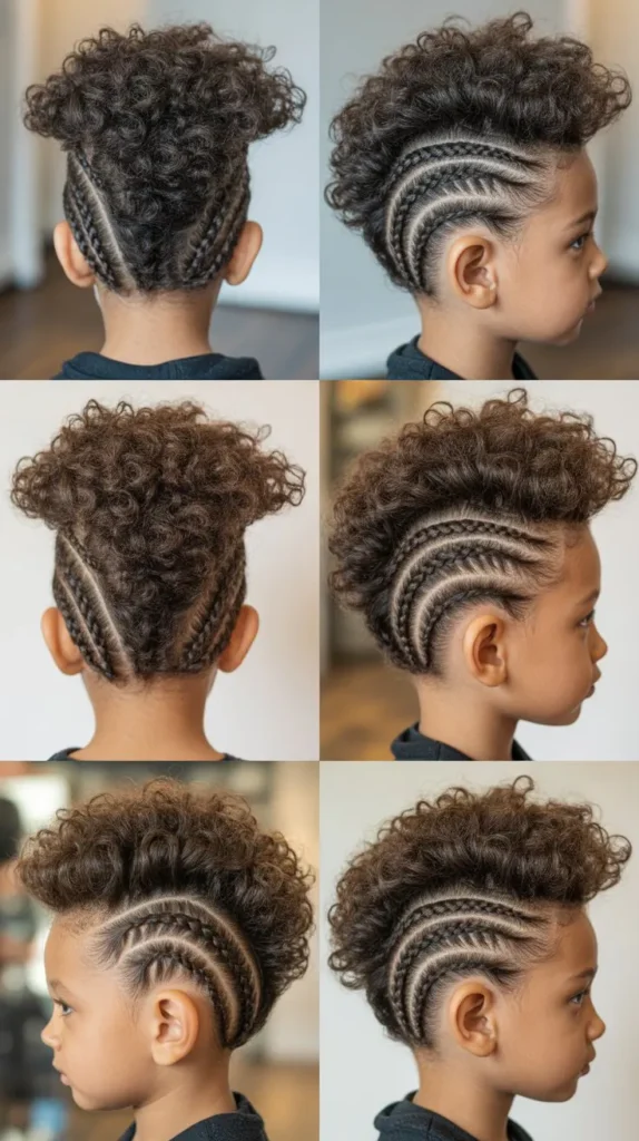 Sharp Fade Curly Mohawk