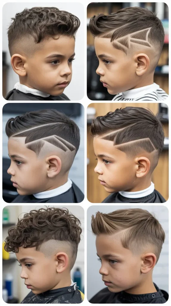 Modern Side Fade with Design