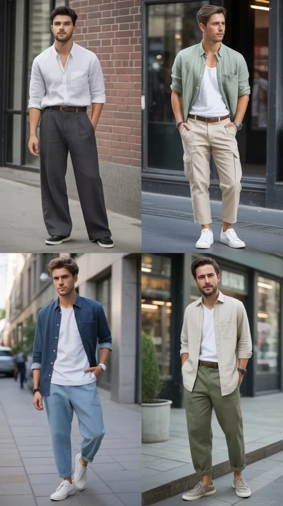 Linen Shirt with Relaxed Pants