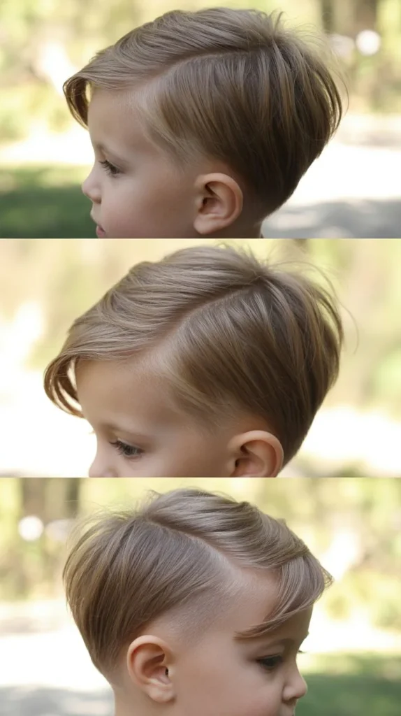 . Natural Faux Hawk with Soft Curve Lines