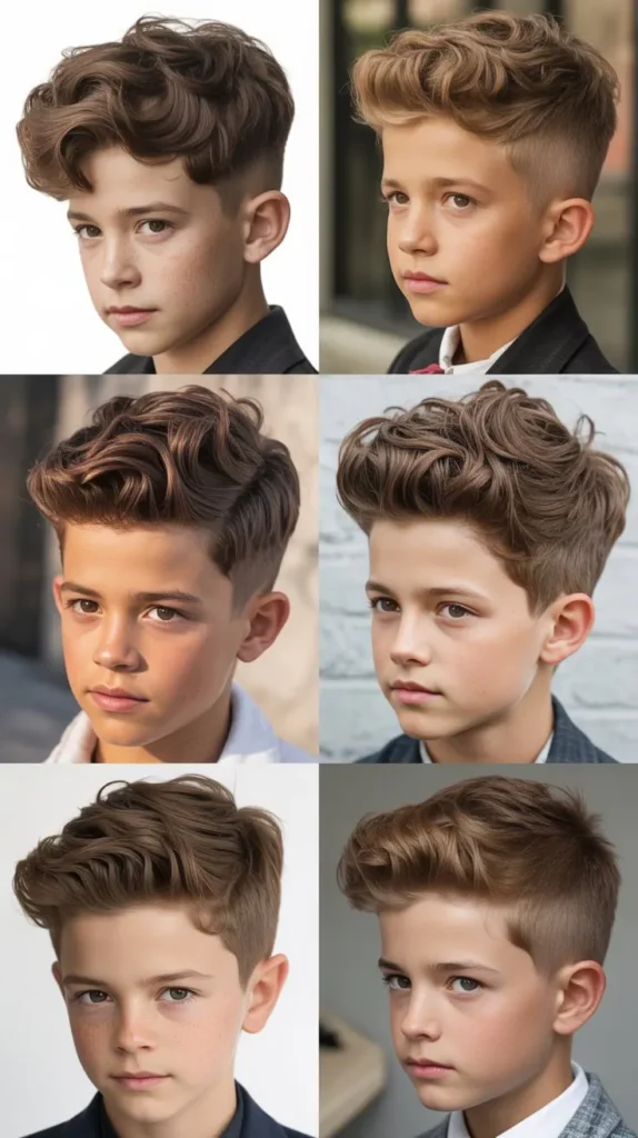 Wavy Quiff Haircut