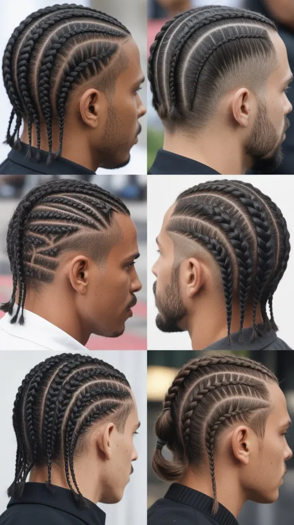 Small Cornrow Fade