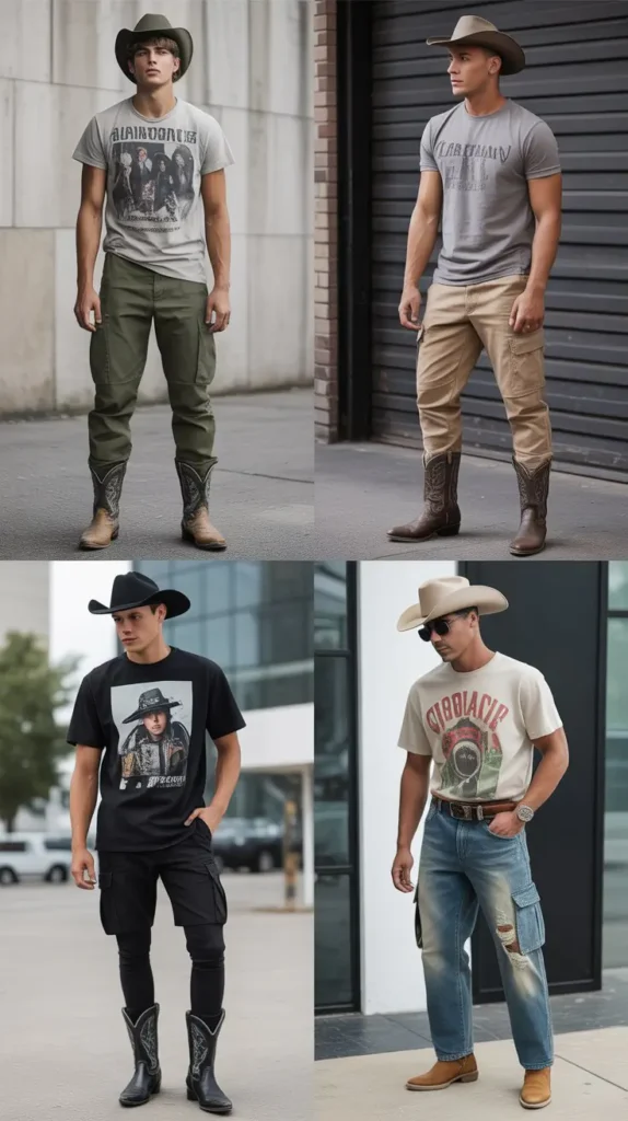  Graphic Tee With Cargo Pants