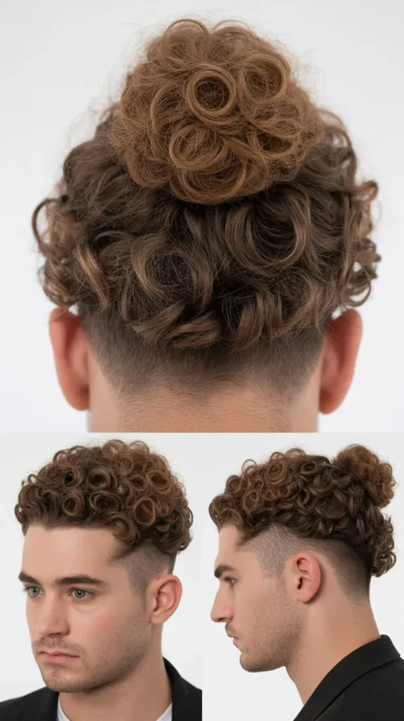 Curly Top Knot