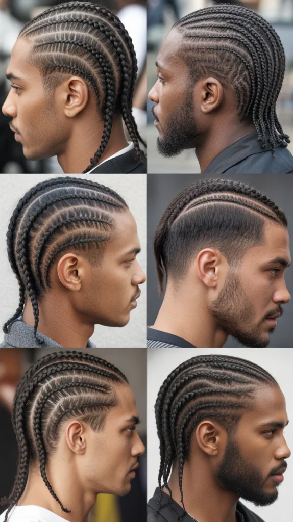 Long Cornrow Fade