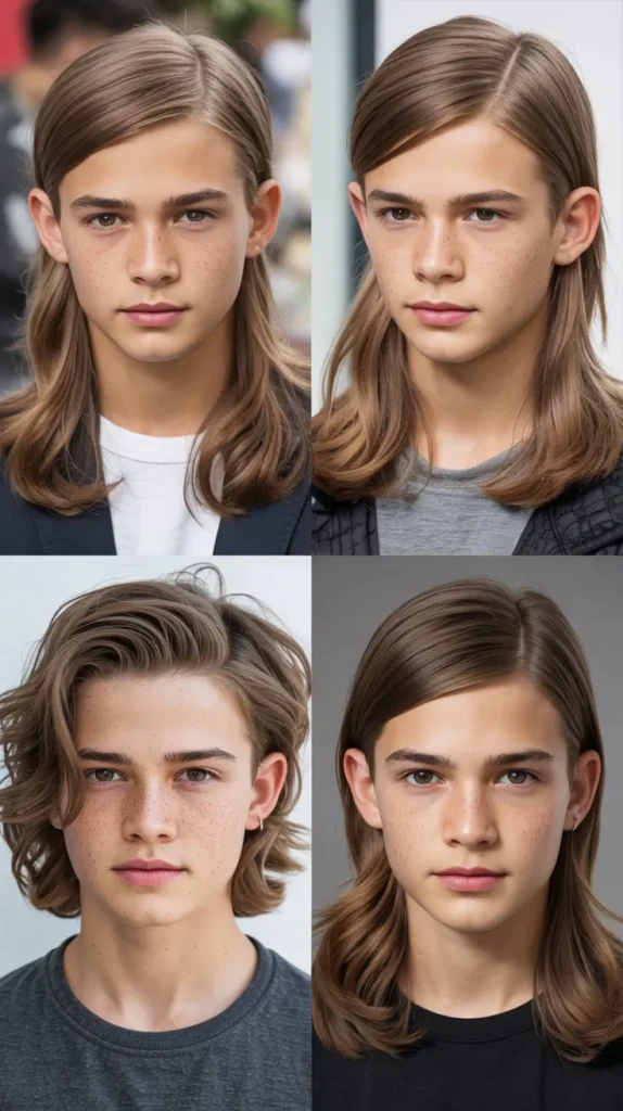 Middle Part Flow Hairstyle