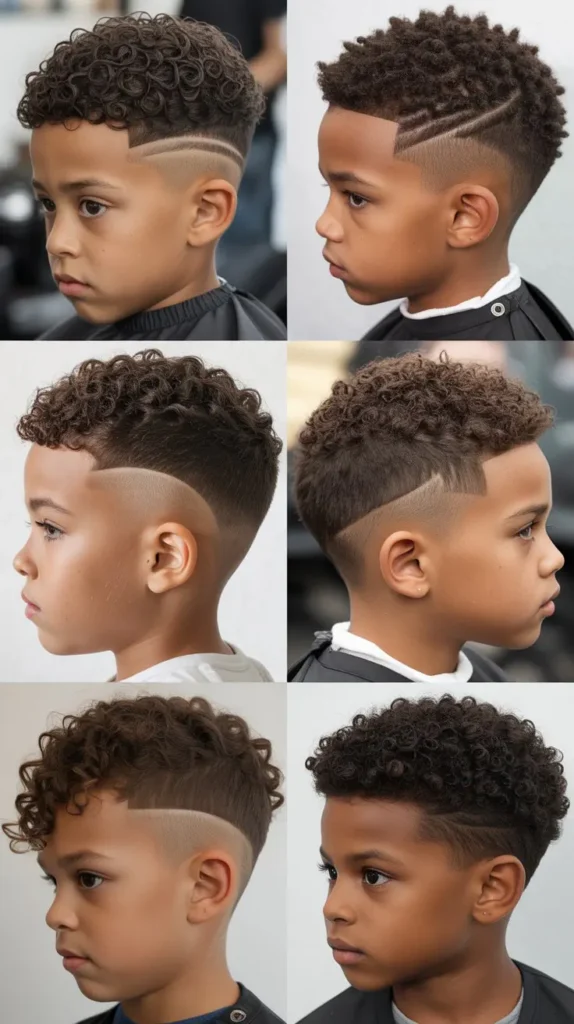  Curly Top Fade