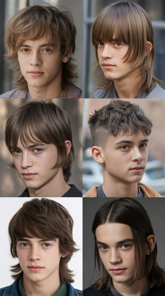 Layered Curtain Bangs