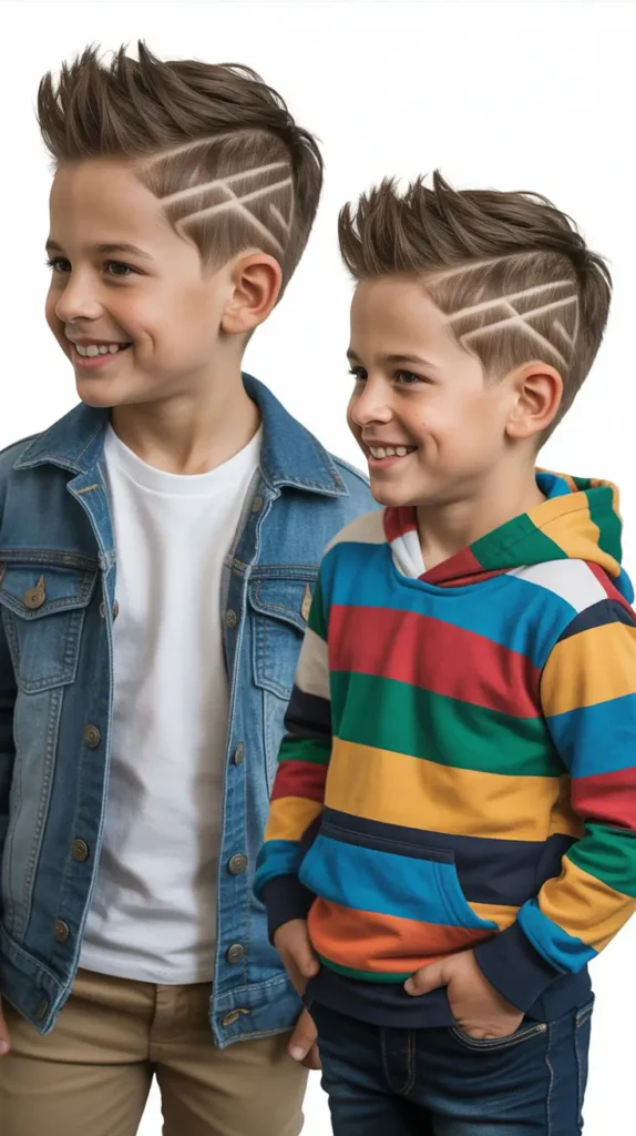 Faux Hawk with Chevron Lines