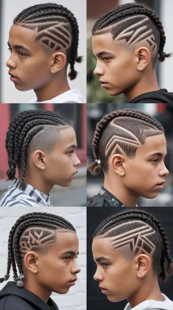  Cornrows with Design