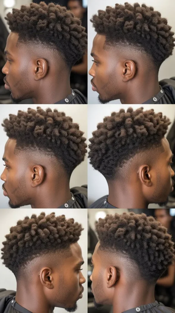 . Short Afro Fade