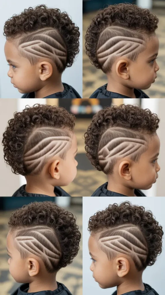 . Mohawk with Line Up Edges