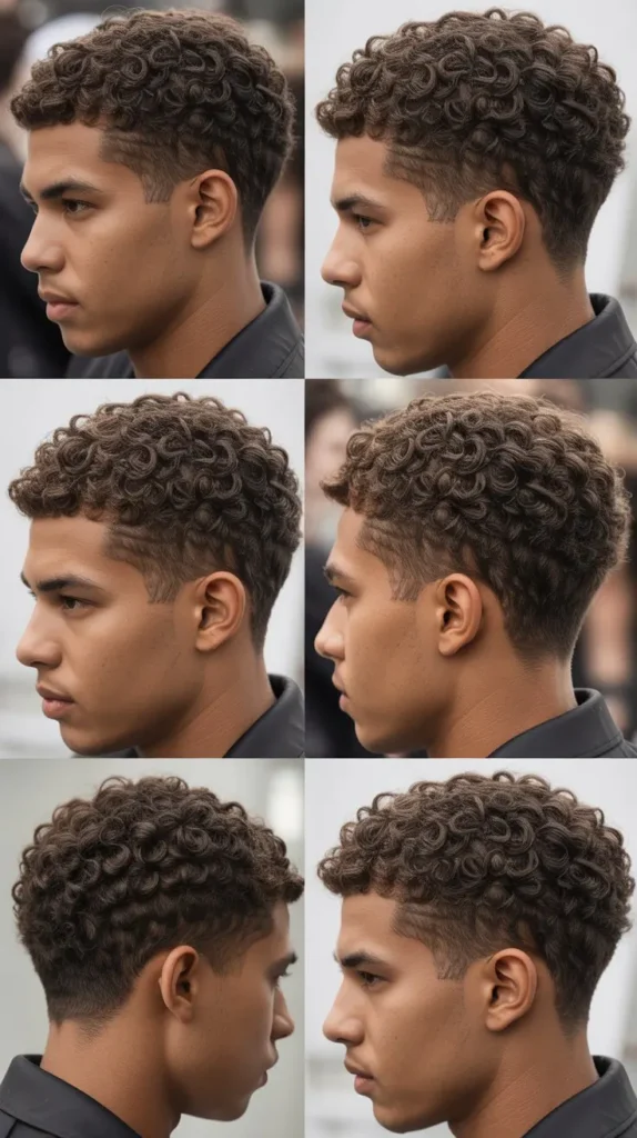 1. Curly Caesar Cut