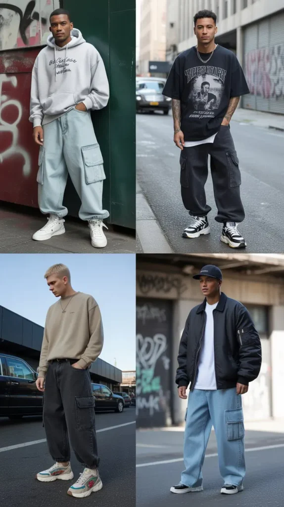 . Baggy Jeans with Sneakers