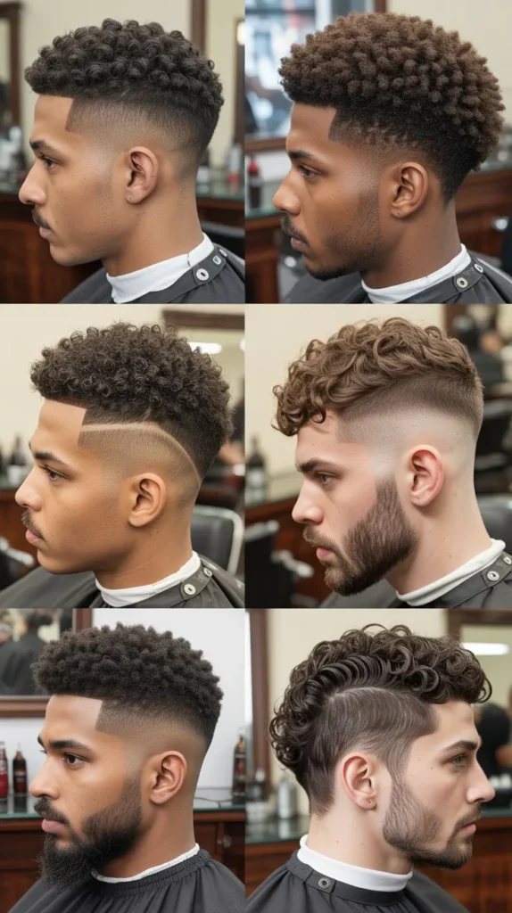 Curly Drop Fade