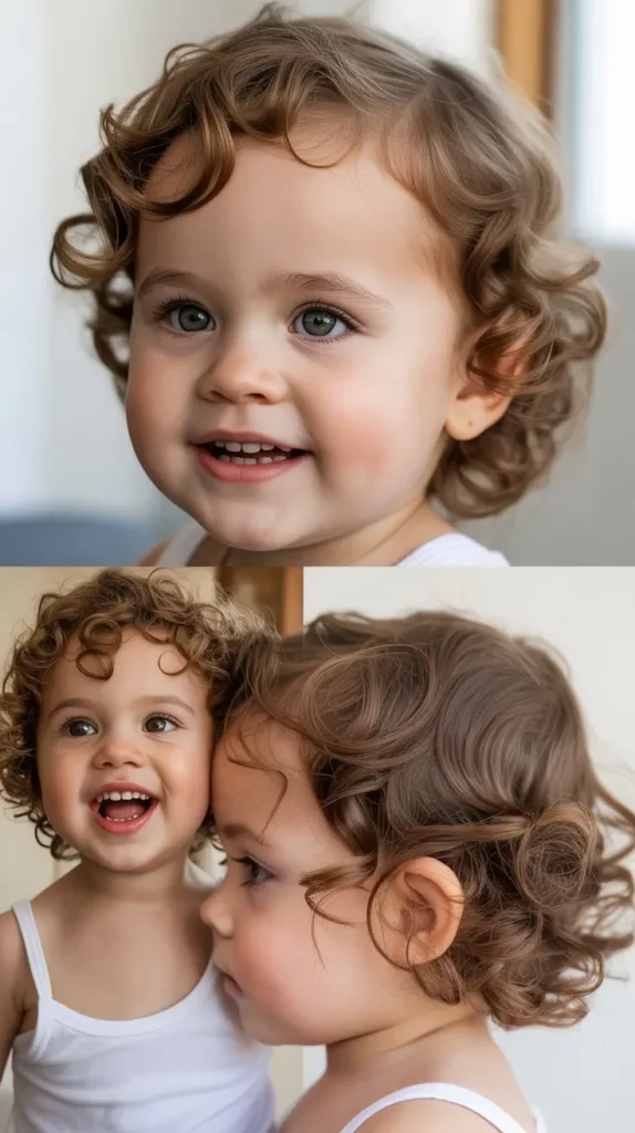 . Curly Comb Over Style