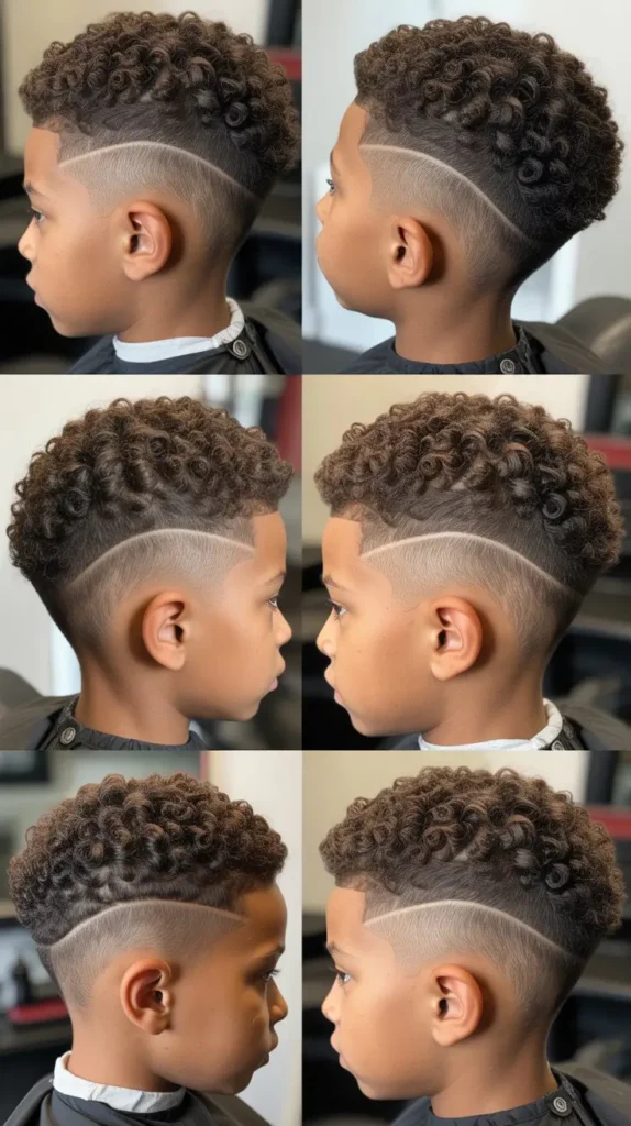 Curly Burst Fade