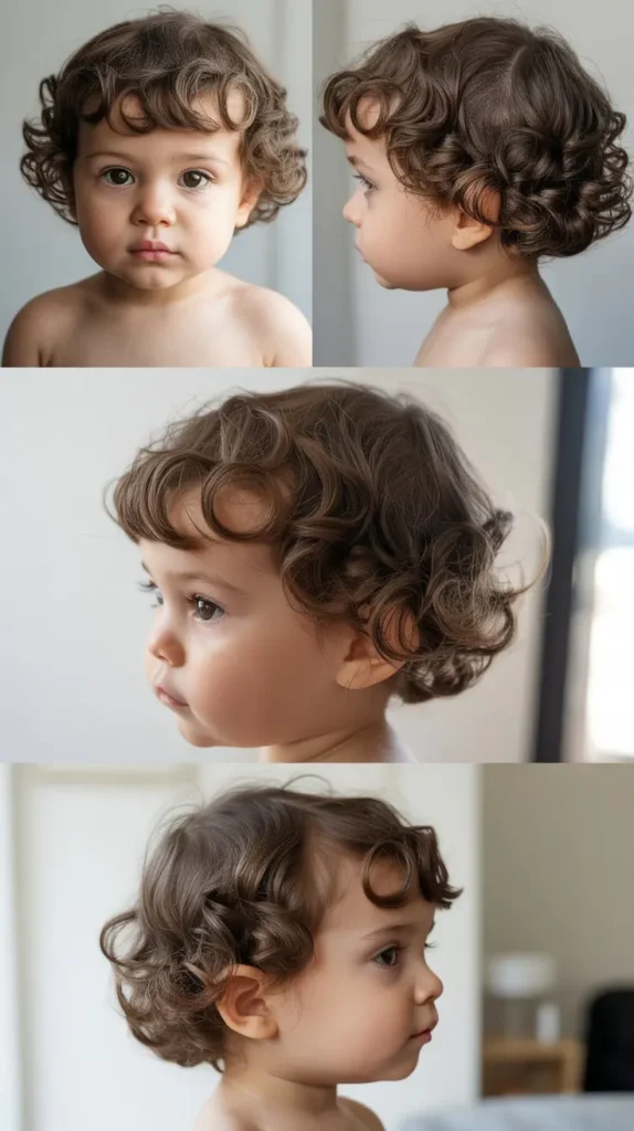 . Curly Bowl Cut Modern