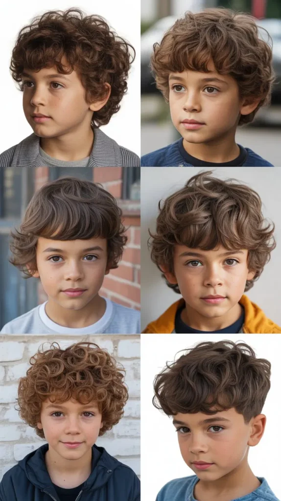Curly Fringe Haircut