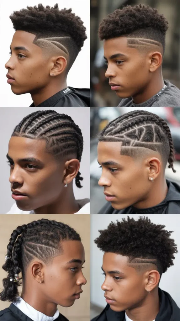 Fade with Cornrows
