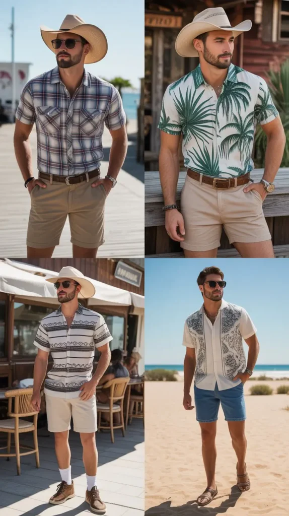 Printed Shirt with Shorts