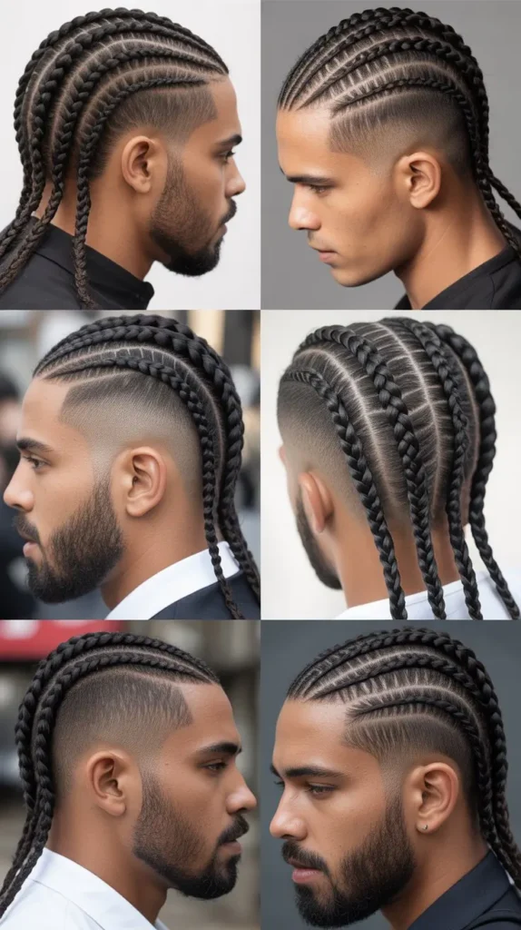  Jumbo Cornrow Fade