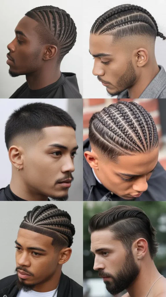 Cornrow Fade with Undercut