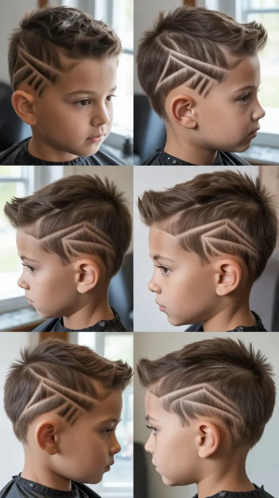  Classic Faux Hawk with Clean Line Design